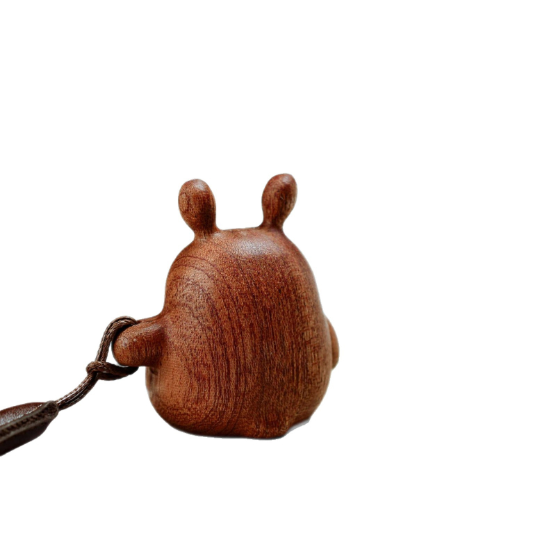 Novi drveni Totoro privjesak, slatka dekoracija za dom i ured, drveno rezbarenje, kreativni dizajn