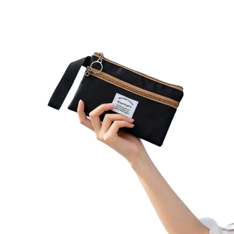 Nova dvostruka torbica u korejskom stilu, platnena torbica s zatvaračem za telefon i novčiće, clutch, 2-u-1