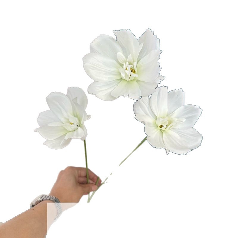 Umjetni cvjetovi Gerbera s tri glavice za svadbene dvorane i kućnu dekoraciju u seoskom stilu
