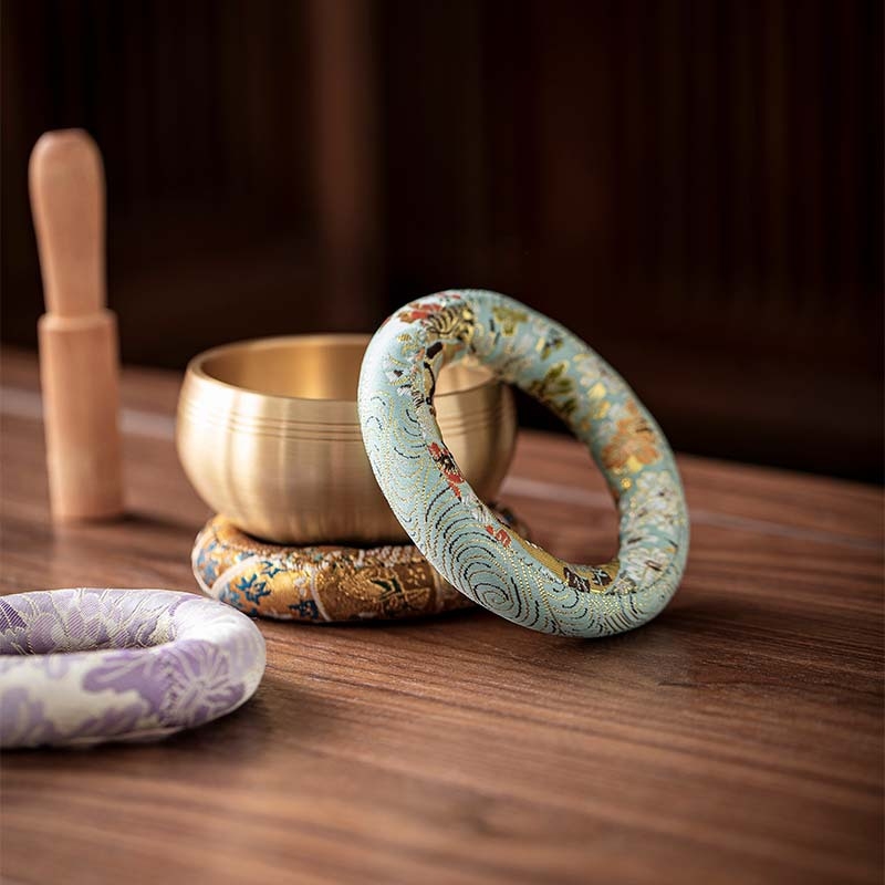 Podložak za zvučnu zdjelu i podmetač u obliku krofne za jogu i meditaciju