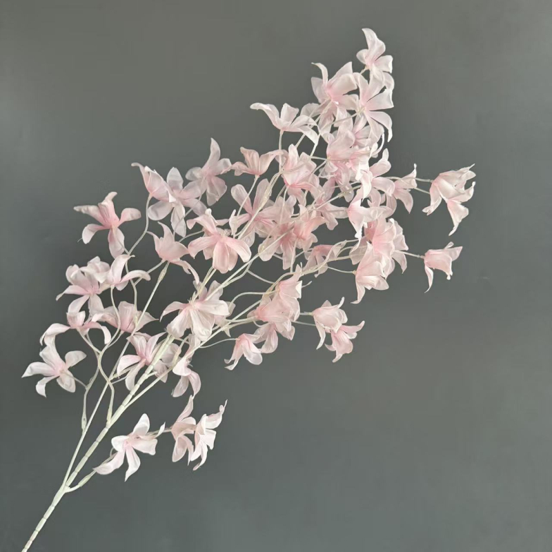 Realistične umjetne svilene cvijeće za ukrašavanje stropa svadbene dvorane: Oncidium orhideja i narcisi, scenografija s morskim zvijezdama
