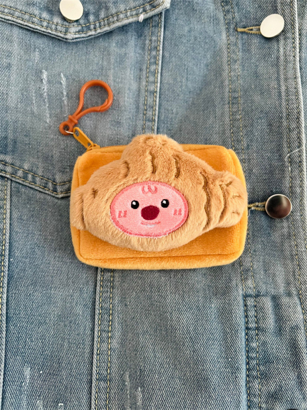 Slatki plišani novčanik za kovance s bobrom, crtani dizajn, mini torbica
