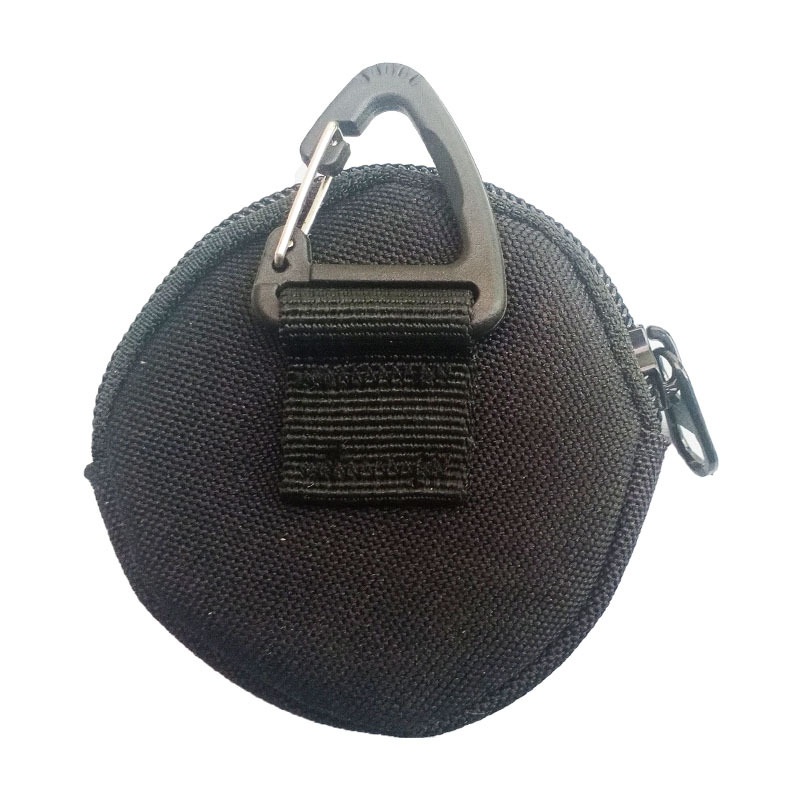 Vanjska okrugla torbica za slušalice s trokutnom kopčom, novčanik i prenosna okrugla torbica za ključeve za vješanje