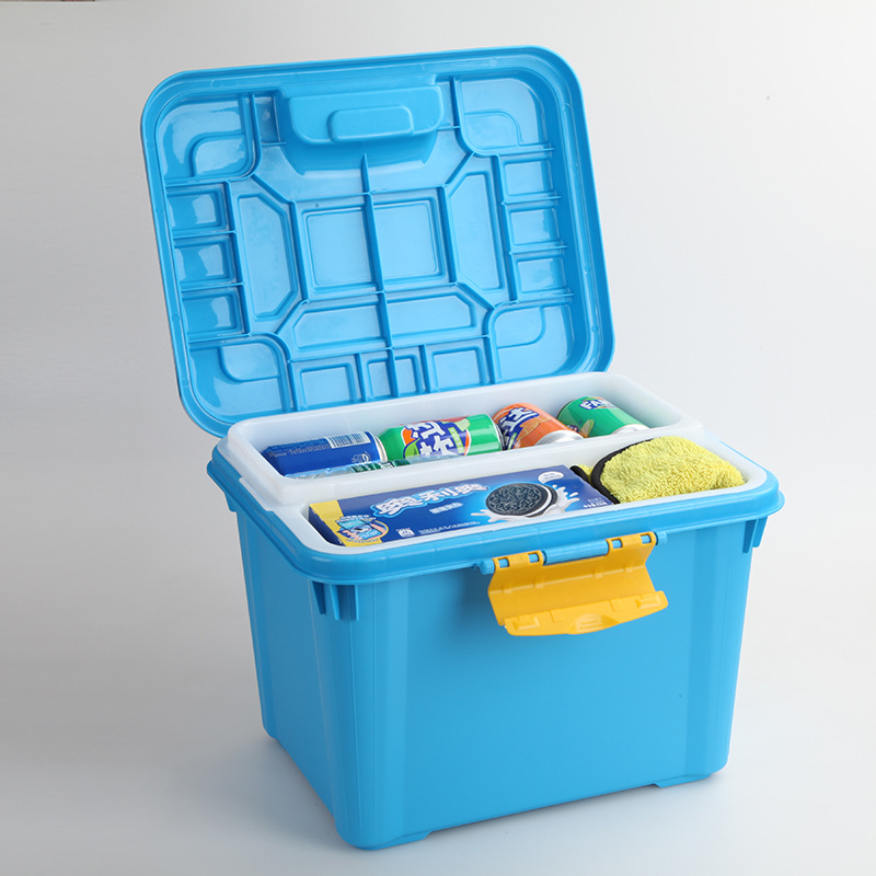 30 L kutija za skladištenje u automobilu, organizator prtljažnika, polipropilen, dimenzije 61×37×33 cm, višenamjenski, otporan na prašinu i vlagu, bez montaže