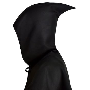 Plašt smrti za Halloween, s kapuljom, srednjovjekovni kratki plašt za cosplay