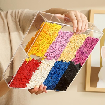 Kutija za pohranu građevnih blokova za djecu, s pregradama za sitne Lego dijelove