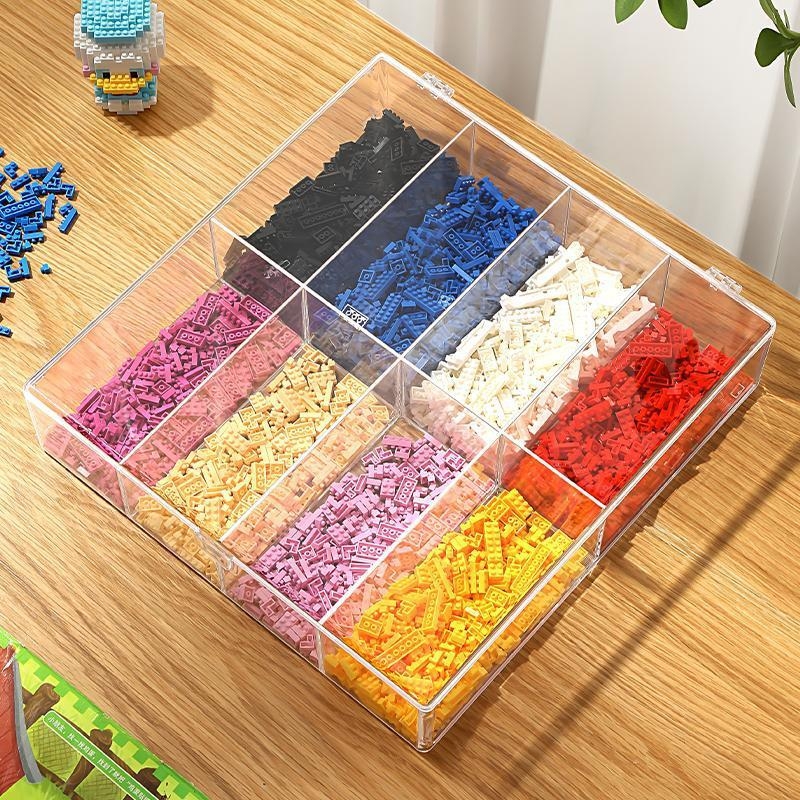 Kutija za pohranu građevnih blokova za djecu, s pregradama za sitne Lego dijelove