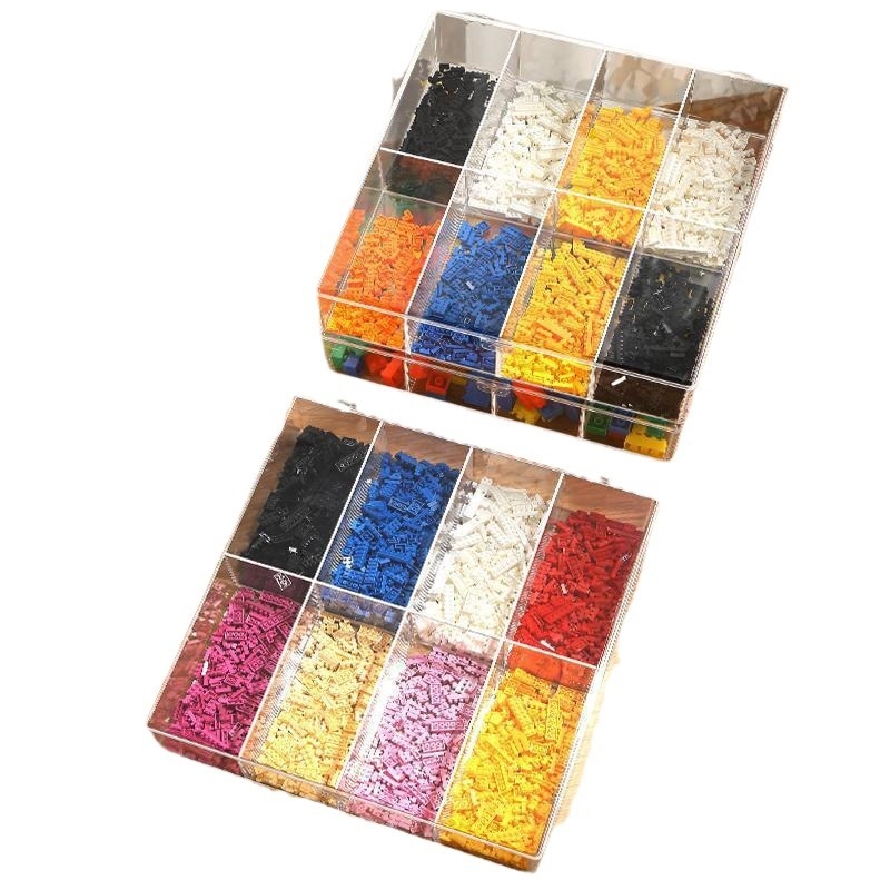 Kutija za pohranu građevnih blokova za djecu, s pregradama za sitne Lego dijelove