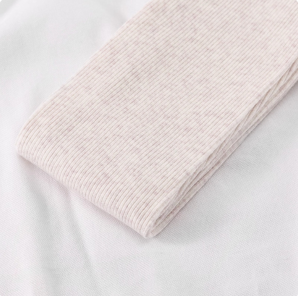 Női szürke függőleges csíkos termikus leggings fleece-béléssel, vastag kötésű, szoros