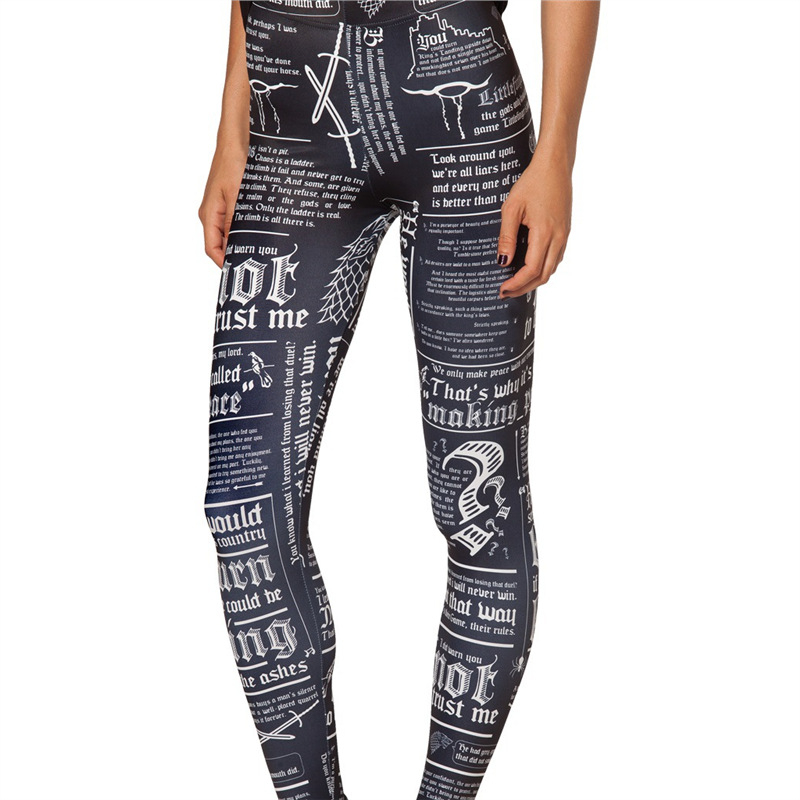 Leggings s digitalnim printom na zmajevim ljuskama, motiv Latrapp Nun