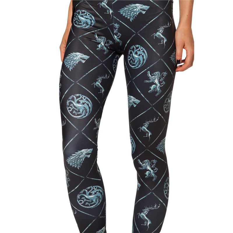 Leggings s digitalnim printom na zmajevim ljuskama, motiv Latrapp Nun