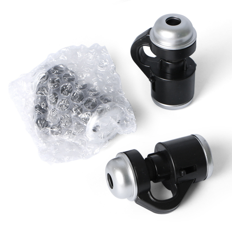 Microscop portabil pentru copii cu clips pentru telefon și iluminare LED, instrument științific manual