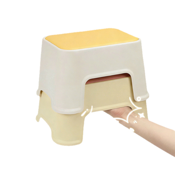 Scaun mic din plastic pentru uz casnic în living, suport pentru picioare pentru copii, stivabil pentru depozitare, antiderapant, solid și durabil