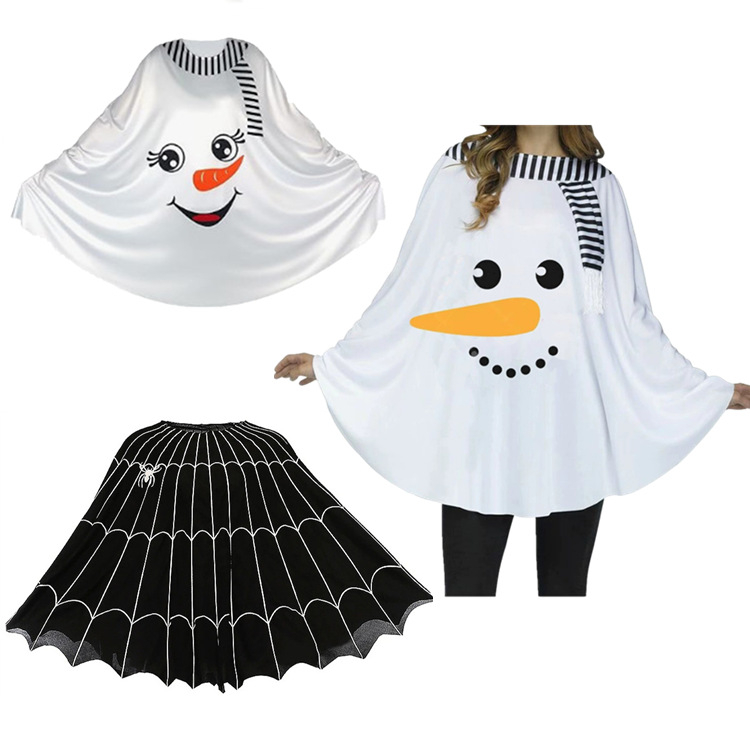 Unisex cosplay plašt za Halloween i Božić sa motivima snježnog čovjeka i klauna