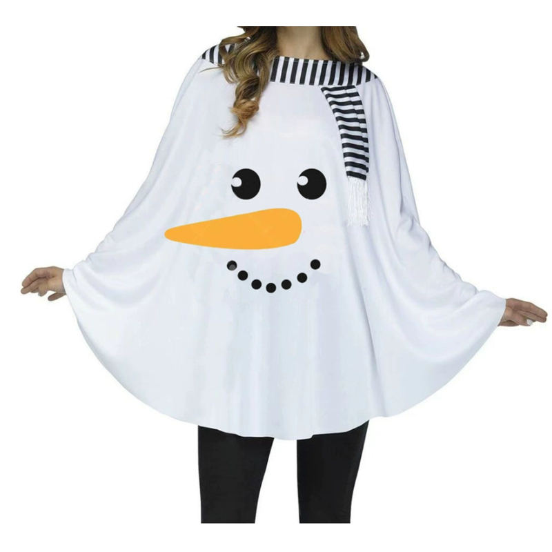 Unisex cosplay plašt za Halloween i Božić sa motivima snježnog čovjeka i klauna