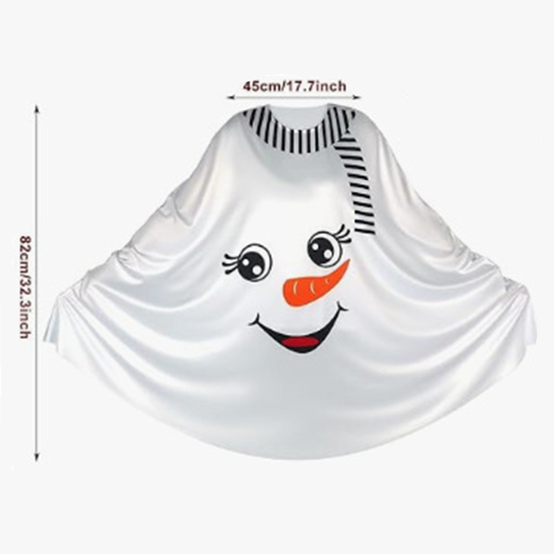 Unisex cosplay plašt za Halloween i Božić sa motivima snježnog čovjeka i klauna