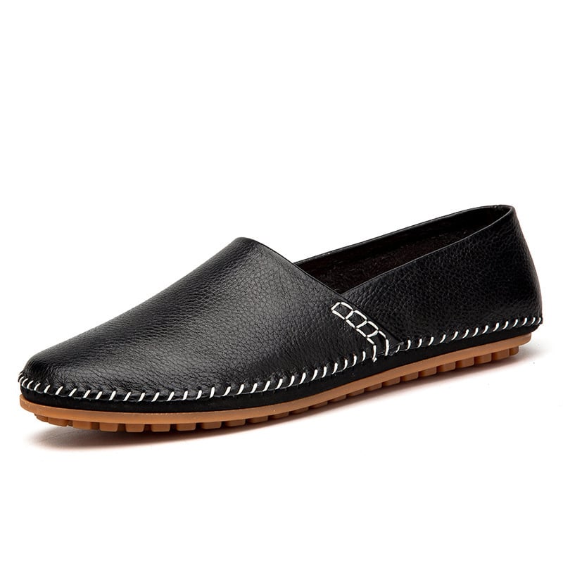 Pantofi bărbăți loafers din microfibră pentru condus și purtare zilnică, slip-on, talpă plată, mărimi EU 45-47