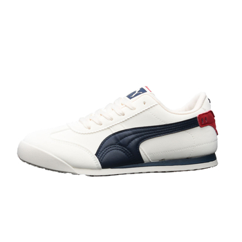 Adidași casual din piele, unisex, pentru primăvară-vară, talpă din cauciuc, design color-block, șireturi, căptuțe textile, respirabili