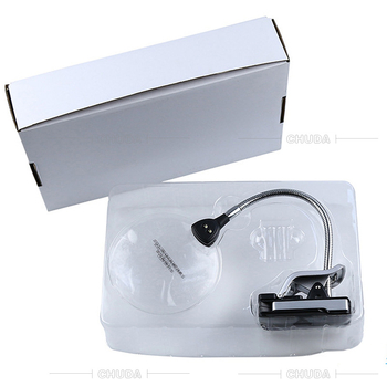 Chuda ST110 clip-on LED povećalo promjera 110 mm, 10× povećanje – kozmetičko ogledalo