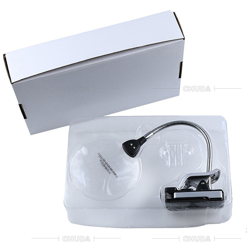Chuda ST110 clip-on LED povećalo promjera 110 mm, 10× povećanje – kozmetičko ogledalo