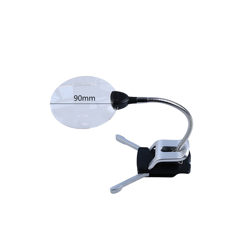 Chuda ST110 clip-on LED povećalo promjera 110 mm, 10× povećanje – kozmetičko ogledalo