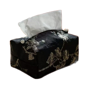 Ručno izvezena kineska brokatna kutija za maramice, stolna za dnevni boravak, lagani luksuz retro stil