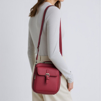 Kožna retro crossbody messenger torba, mala kvadratnog oblika, svakodnevna torba za telefon