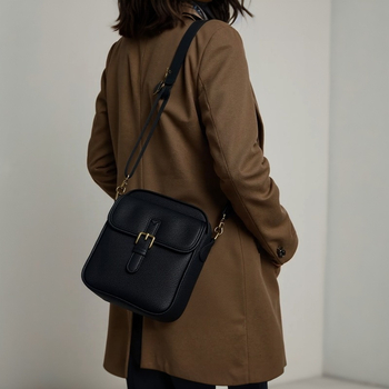 Kožna retro crossbody messenger torba, mala kvadratnog oblika, svakodnevna torba za telefon