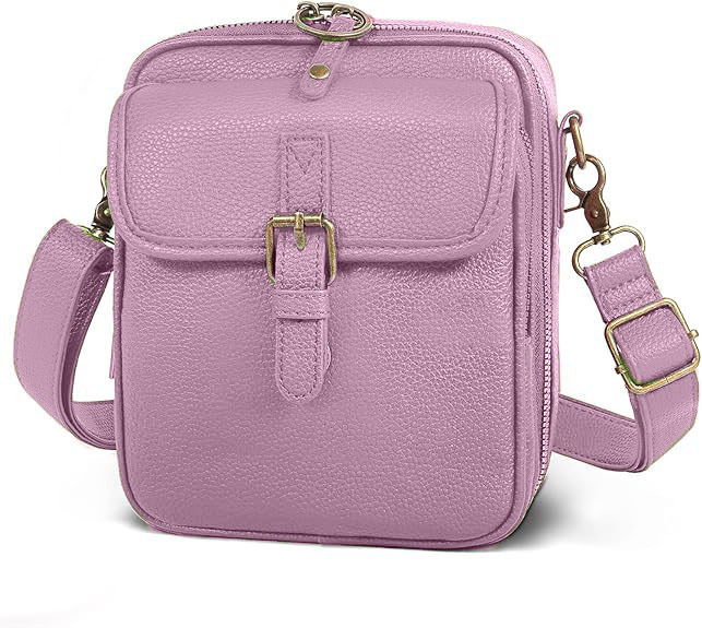 Kožna retro crossbody messenger torba, mala kvadratnog oblika, svakodnevna torba za telefon