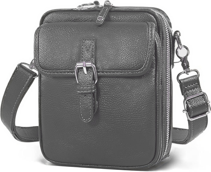 Kožna retro crossbody messenger torba, mala kvadratnog oblika, svakodnevna torba za telefon