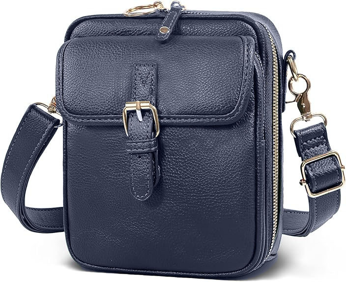 Kožna retro crossbody messenger torba, mala kvadratnog oblika, svakodnevna torba za telefon