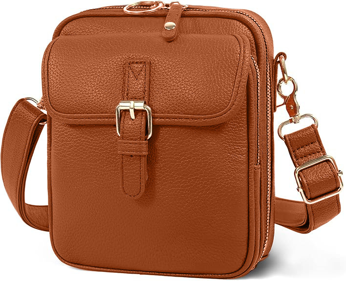 Kožna retro crossbody messenger torba, mala kvadratnog oblika, svakodnevna torba za telefon