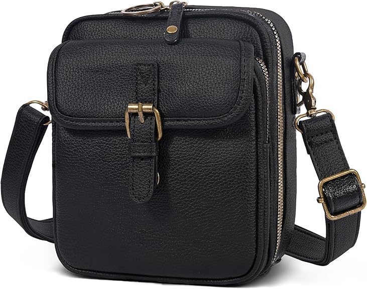 Kožna retro crossbody messenger torba, mala kvadratnog oblika, svakodnevna torba za telefon