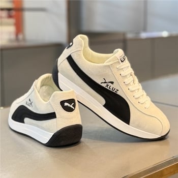 Pantofi sport pentru bărbați din piele intoarsă, căptușeală fleece – ușori, versatili, confortabili