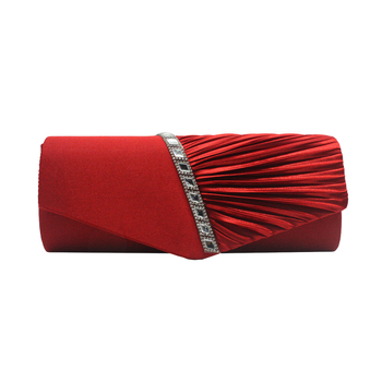 Večernja clutch torbica s kristalima i lancem, moderna euro-američka torba