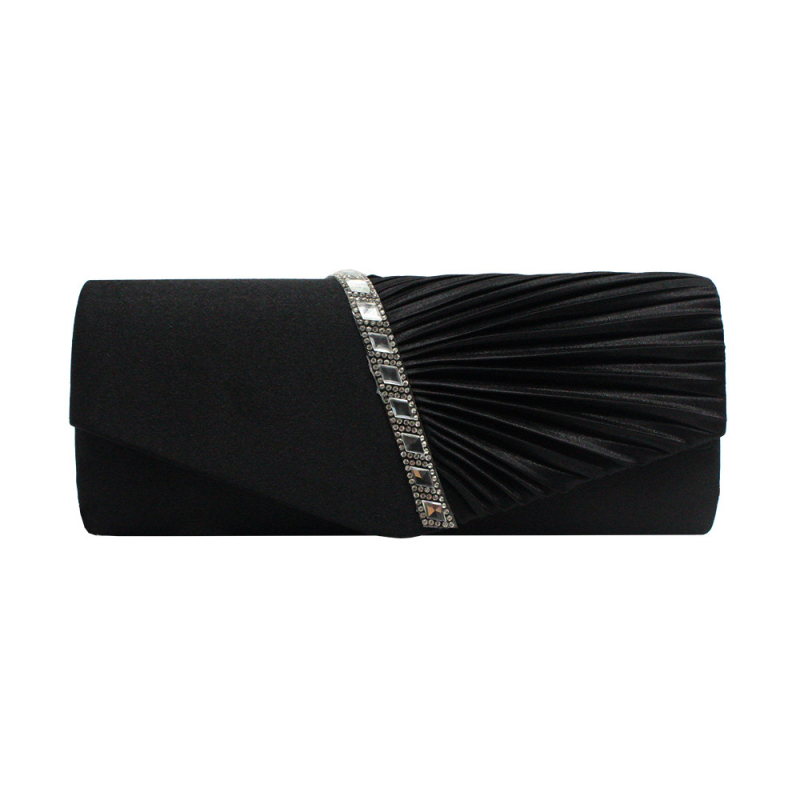 Večernja clutch torbica s kristalima i lancem, moderna euro-američka torba