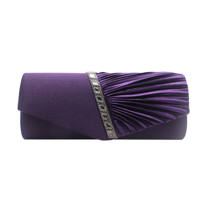 Večernja clutch torbica s kristalima i lancem, moderna euro-američka torba