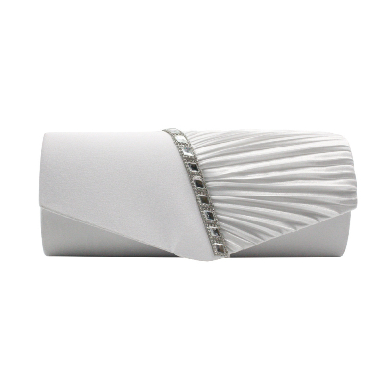 Večernja clutch torbica s kristalima i lancem, moderna euro-američka torba
