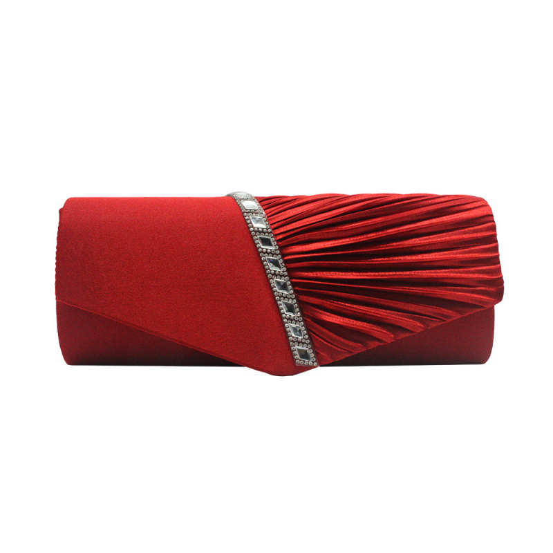 Večernja clutch torbica s kristalima i lancem, moderna euro-američka torba