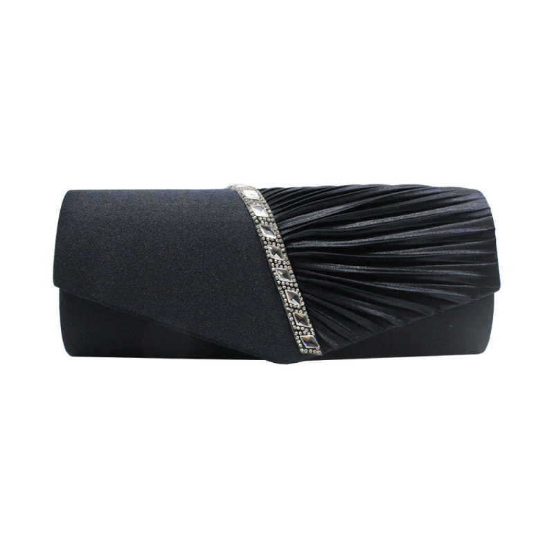 Večernja clutch torbica s kristalima i lancem, moderna euro-američka torba