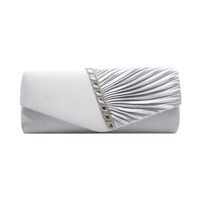 Večernja clutch torbica s kristalima i lancem, moderna euro-američka torba