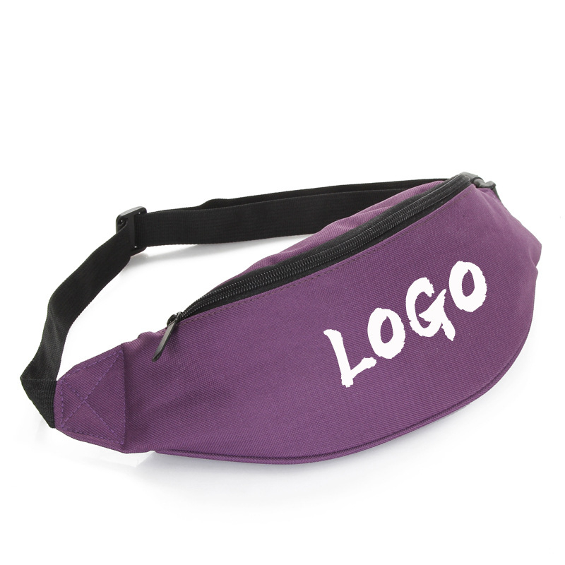 Pojasna torbica od poliestera s logotipom, velika kapaciteta, sportsko-ležerni dodatak