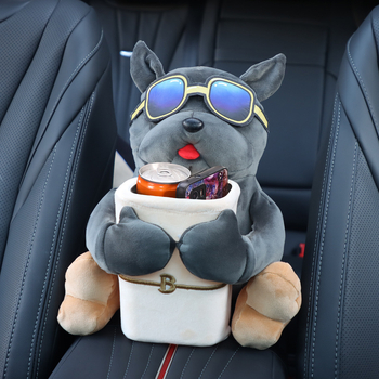 Dva u jednome: kutija za maramice u automobilu i kanta za otpad, visí na naslonek za ruku vozača, slatkog dizajna, veličina 27 × 33 cm