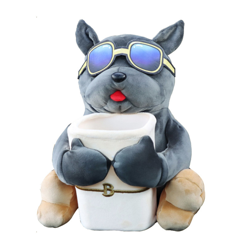 Dva u jednome: kutija za maramice u automobilu i kanta za otpad, visí na naslonek za ruku vozača, slatkog dizajna, veličina 27 × 33 cm