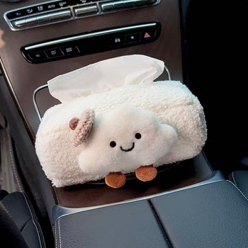 Kutija za papirnate maramice za automobil s naslonom za ruku, torbica za maramice na sjedalu, sladak dizajn oblaka