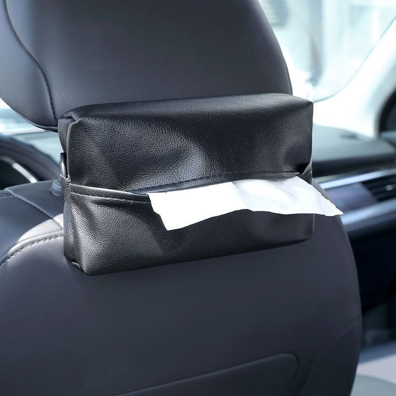 Kutija za maramice za auto, minimalistička i svestrana, viseća za naslon sjedala.