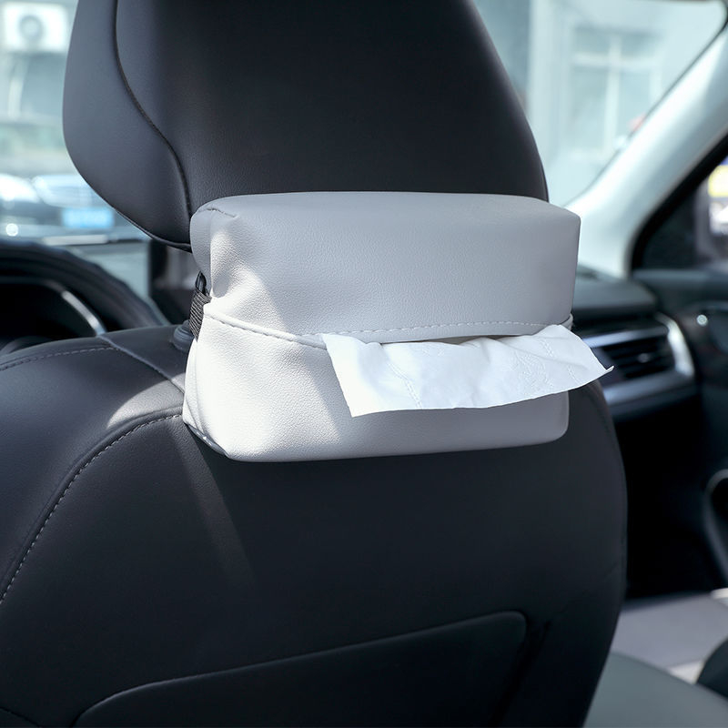 Kutija za maramice za auto, minimalistička i svestrana, viseća za naslon sjedala.
