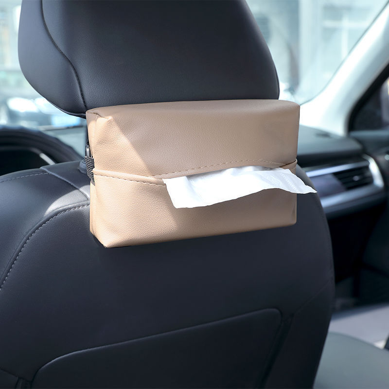 Kutija za maramice za auto, minimalistička i svestrana, viseća za naslon sjedala.