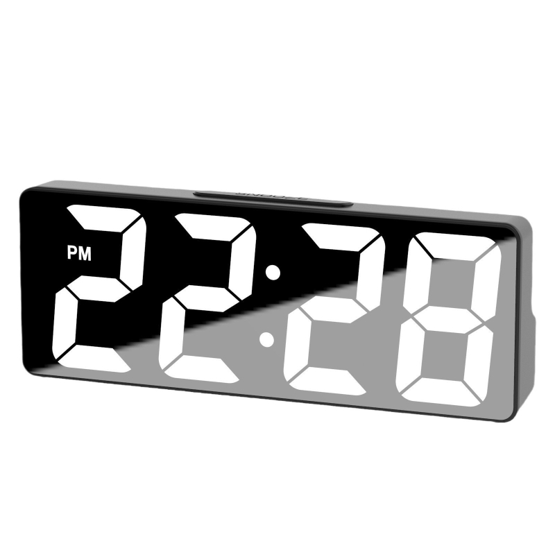 LED ogledni budilnik s USB napajanjem, glasovno upravljanje, kalendar i 24-urni prikaz – studentski model