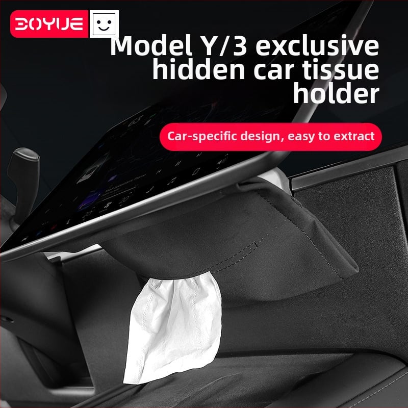 Tesla Model Y L3 Nova verzija – Skriveni držač maramica za auto s mogućnošću vješanja